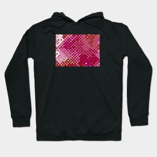 Lesbian Pride Abstract Rounded Circuits Hoodie
